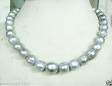 South Sea Baroque Grey Pearl Necklace 18 Inches