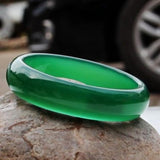 Zheru Agate Chalcedony Ice Green Bracelet 54-64mm