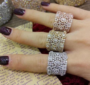 CZ Wedding Rings Bridal Engagement Jewelry
