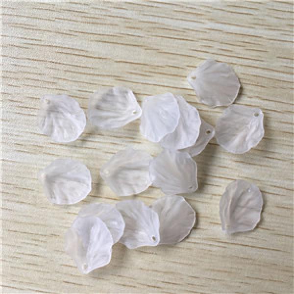 Clear Acrylic Petals Shape Beads for Jewelry Making