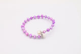 Real freshwater pearl rainbow bracelet for women 6-7mm