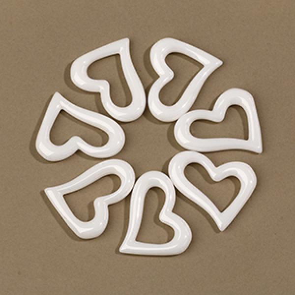 20pcs/Lot Heart Ceramic Jewelry Making DIY Accessory