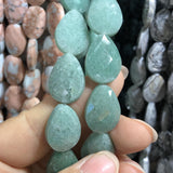 13*18mm Green Aventurine Water Drop Beads for Jewelry Making