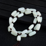 Genuine Hetian Jade Pendant Necklace Rope Chain Jade Jewelry