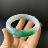 Zheru Natural Myanmar Jadeite Two-Color Bracelet Princess Jewelry