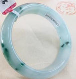 Female Double Jadeite Bracelet 54-62mm Natural Jade Bracelet