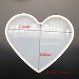 5pcs Coaster Mould Resin Silicone Epoxy Casting DIY Jewelry Making