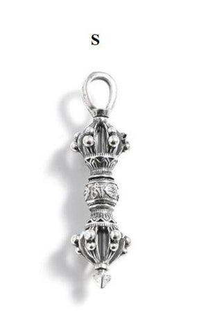 925 Silver Tibetan Six Words Dorje Pendant