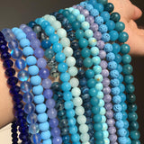 Round Beads Natural Stone DIY Bracelet Accessory