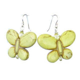 S925 Sterling Silver Turquoise Butterfly Earrings