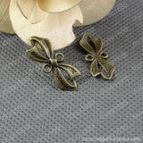 100pcs Antique Bronze Butterfly Charms Pendants Jewelry Findings 11*28MM