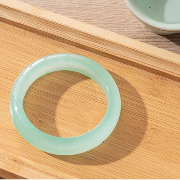 Zheru Jewelry Natural Burmese Jadeite Light Bracelet Princess Jewelry