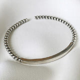 925 Silver Retro Twist Bangle Women Jewelry