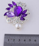 Ruiday Flower Brooch Pins Scarf Wedding Gift DIY Jewelry Accessories