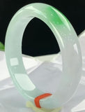 Natural Green Flower Burmese Jadeite Bracelet Princess Jewelry