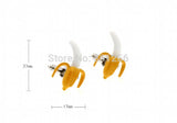 iGame Banana Cuff Links Yellow Painting Brass Material