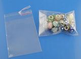 200PCs Self-Seal Bags Transparent Rectangle Storage Beads Jewelry Gifts x7cm