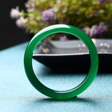 Green Agate Chalcedony Bracelet 54-64mm - Princess Jewelry Gift for Her