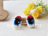 Red&Blue safety eyes for clay jewelry/accessories/animal dolls 20x14mm