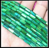 100pcs Mother of Pearl Shell Beads 4x8mm Drum Shape DIY Bracelet Making