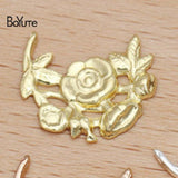 BoYuTe 13MM Filigree Flower Charms Lot of 200 - DIY Hand Jewelry Accessories