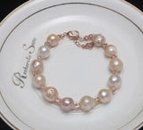 Baroque Pearl Bracelet, Freshwater Natural Jewelry