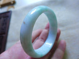 Zheru Jewelry Natural Burmese Light Emerald Bracelet 54-64mm