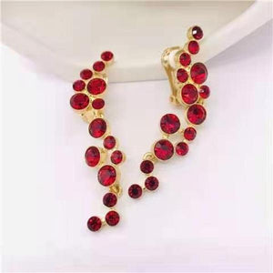 Amybaby Vintage Crystal Stone Stud Earring for Party