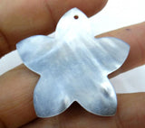 Quartz Crystal Abalone Shell Flower Pendant for DIY Jewelry Making