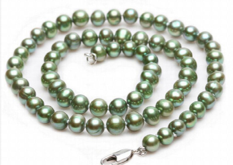 Light Green Freshwater Pearl Necklace