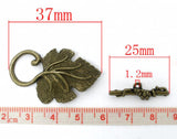 Vintage Toggle Clasps Bronze Charms DIY Jewelry Findings