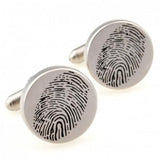 Enamel Fingerprint Cufflink Angel Wing Cuff Link