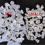 500Pcs Small Plastic Earring Backs Earring Plugs Stoppers