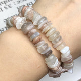 100% Sunstone Irregular Chips Loose Spacer Bead Jewelry Making DIY Bracelet