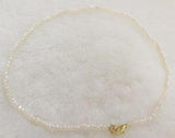 Small Flat Freshwater Pearl Choker Necklace for Women