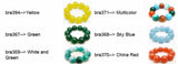 Qingmos Multicolor Jades Bracelet 20mm Round High Natural Jades Jewelry