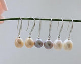 925 Silver Freshwater Pearl Earrings Jewelry