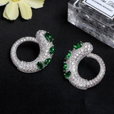 Chameleon Shape Zircon Girls Earrings