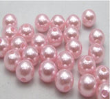 Acrylic Pearl Round Beads Light Pink 6mm-12mm AB-25
