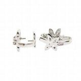 Sterling Silver Pinch Bail Pendant Jewelry Findings