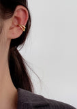 925 Sterling Silver Hollow-Out Geometric CLIP Earrings