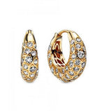 925 Silver Pan Rose Hearts Asymmetric Earrings for Women