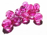 Chunky Clear Acrylic Faceted Beads for DIY Jewelry Making