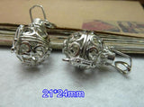 2 pcs 3D Hollow Wishing Box Charm Pendant 21*24mm