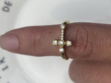 Classic Christian Sideways Cross Ring Christmas Gift