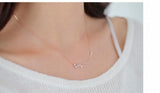 925 Silver Zircon Star Necklace for Women