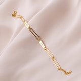 Name Bar Bracelet Stainless Steel Link Chain