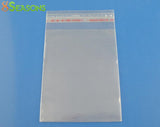 200PCs Self-Seal Jewelry Bags Rectangle Transparent Beads Earrings DIY Storage
