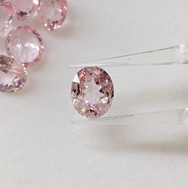 Ruihe Pink Lab-grown Oval Gemstone DIY Jewelry Making