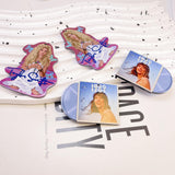 8pcs Double Sided Star Fan Charms for DIY Earrings Keychain Necklace